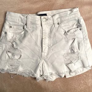 Bright white Aeropostale cheeky jean shorts